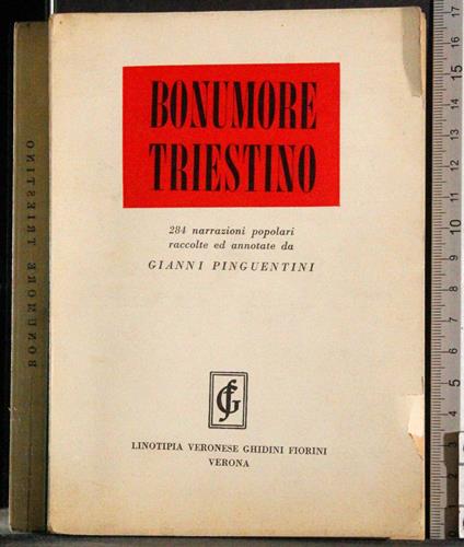 Bonumore triestino - Gianni Pinguentini - copertina