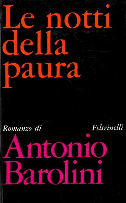 Le notti della paura - Antonio Barolini - copertina