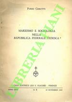 Marxismo e sociologia nella Repubblica Federale Tedesca