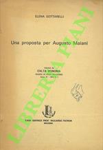 Una proposta per Augusto maiani