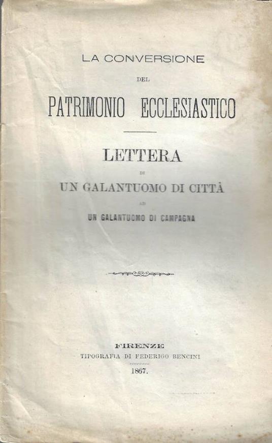 La conversione del patrimonio ecclesiatico - copertina