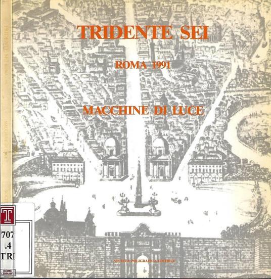 Tridente sei. Roma 1991 - copertina