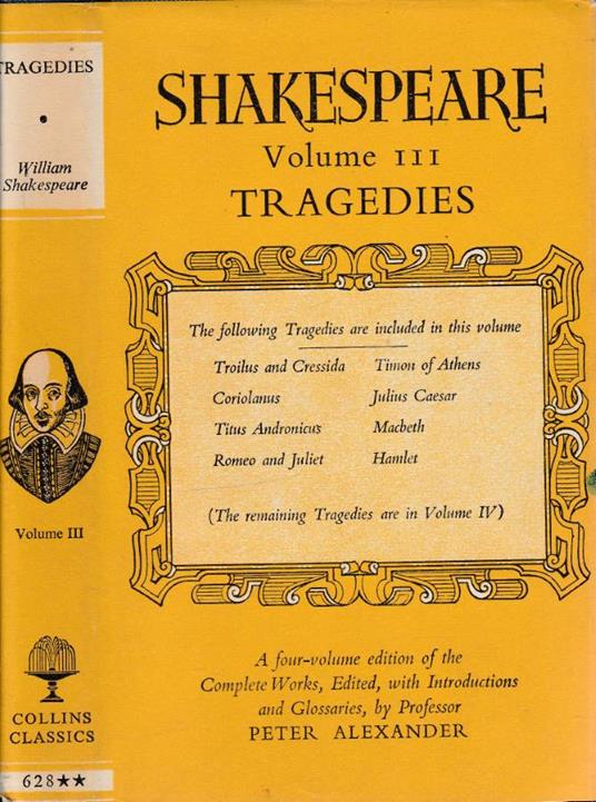 Tragedies vol III - William Shakespeare - copertina