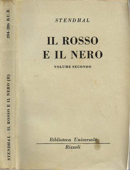 Il rosso e il nero - Stendhal - copertina