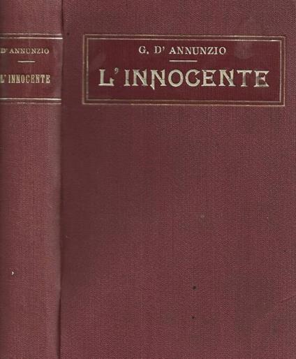 L' innocente - Gabriele D'Annunzio - copertina