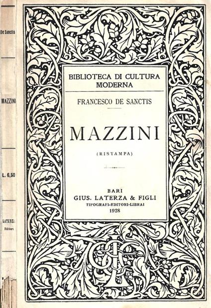 Mazzini - Francesco De Sanctis - copertina