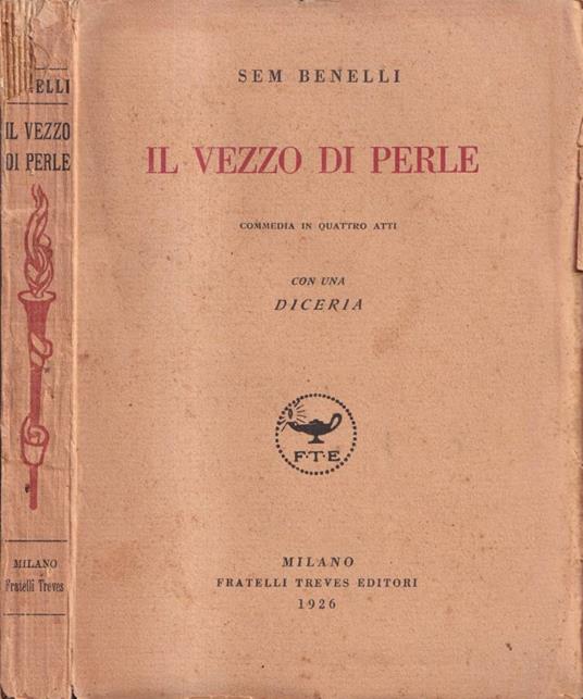 Il vezzo di perle - Sem Benelli - copertina