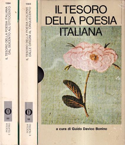 Il tesoro della poesia italiana, parte I e II - Guido Davico Bonino - copertina