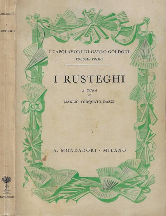 I rusteghi - Carlo Goldoni - copertina