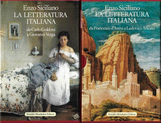 La letteratura italiana Vol. I - III - Enzo Siciliano - copertina