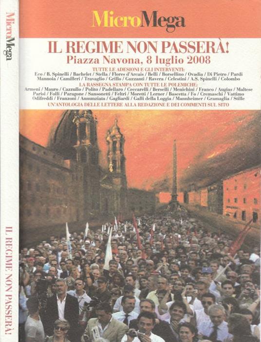 Il regime non passerà! - Paolo Flores D'Arcais - copertina