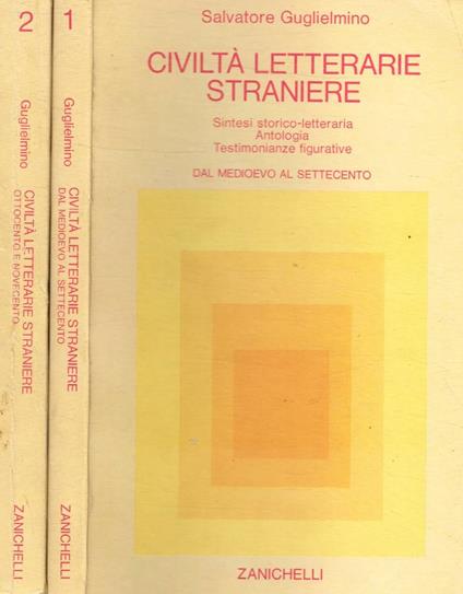 Civiltà letterarie straniere 2voll - Salvatore Guglielmino - copertina