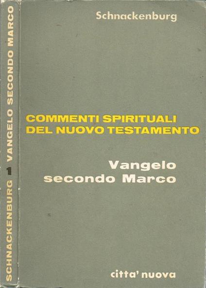 Vangelo secondo Marco - Rudolf Schnackenburg - copertina