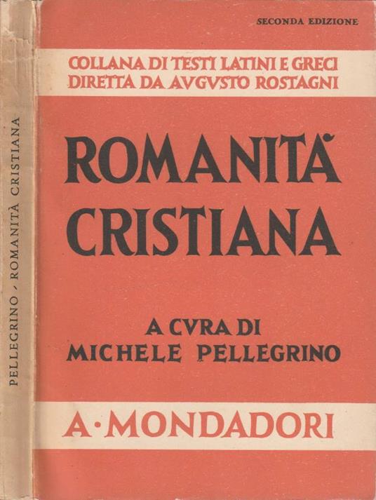 Romanità cristiana - Michele Pellegrino - copertina