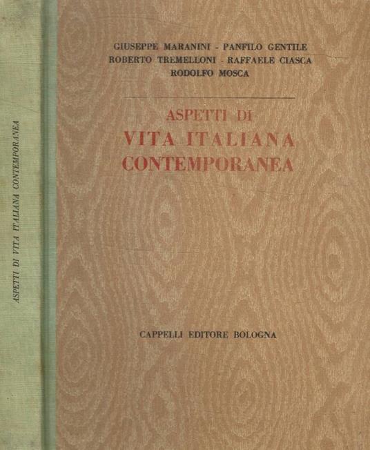 Aspetti di vita italiana contemporanea - copertina