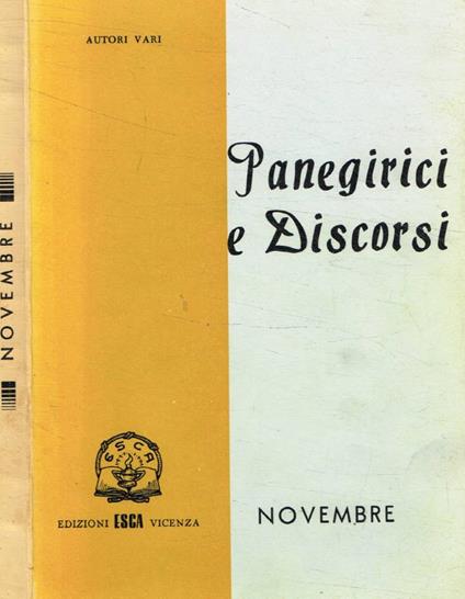 Panegirici e discorsi - copertina