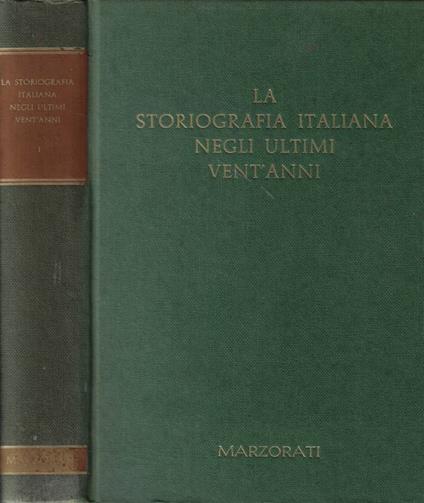 La storiografia italiana negli ultimi vent'anni - copertina