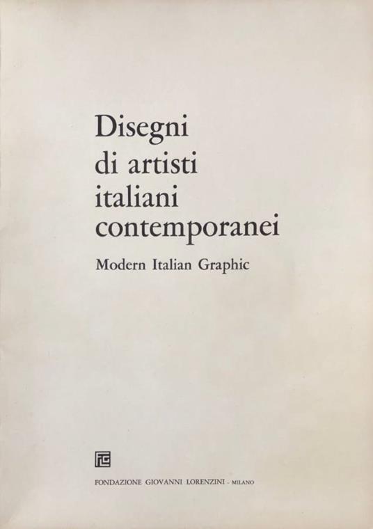 Disegni di artisti italiani contemporanei - copertina