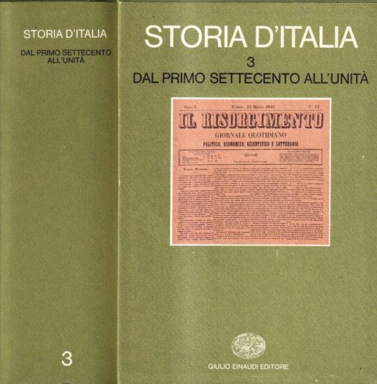 Storia d'Italia, volume 3 - copertina