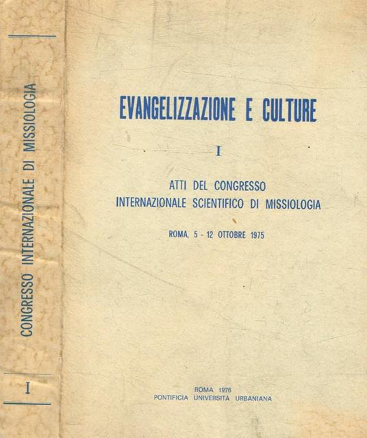 Evangelizzazione e culture I - copertina