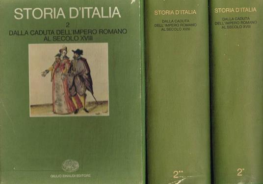 Storia d'Italia volume 2. 2voll - copertina