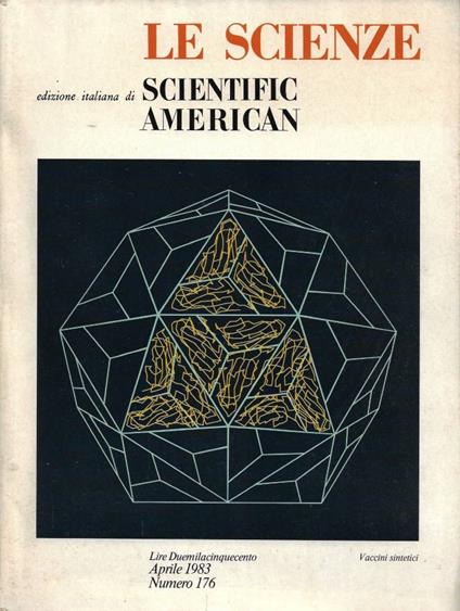 Le Scienze (edizione italiana di Scientific American). Aprile 1983 - Numero 176 - Anno XVI - Volume XXX - copertina