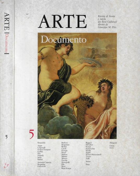 Arte Documento n. 5 Anno 1991 - Giuseppe M. Pilo - copertina