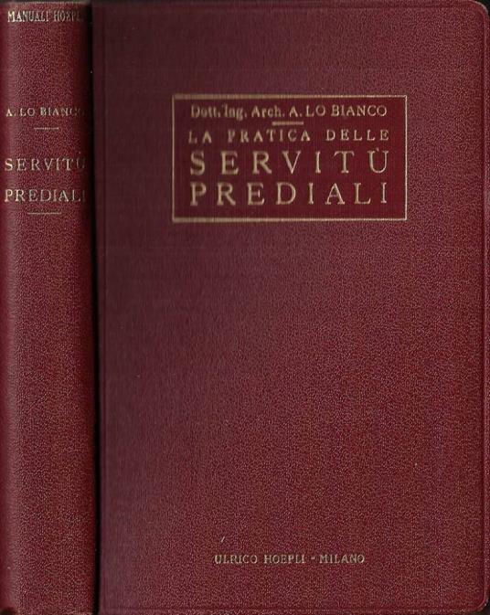 La pratica delle servitù prediali - copertina