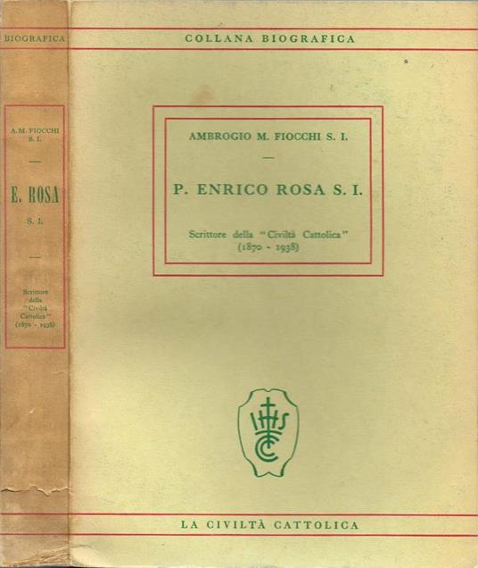 P. Enrico Rosa S. I - copertina