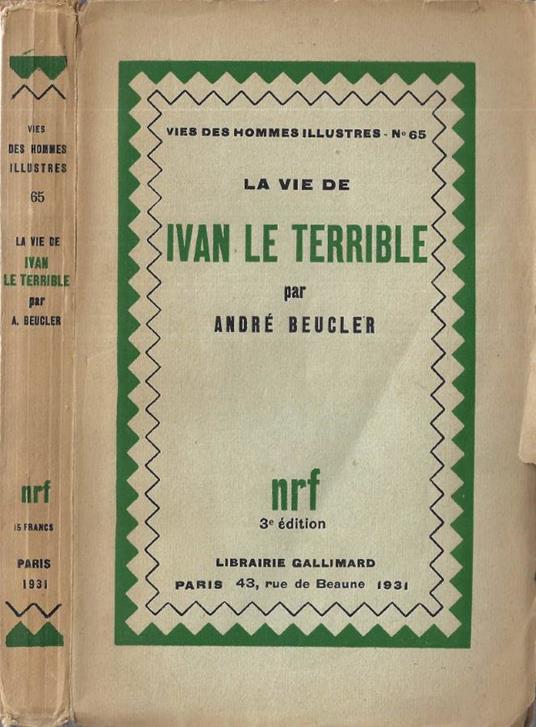 La vie de Ivan le Terrible - copertina