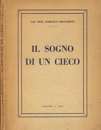 Il sogno di un cieco - copertina