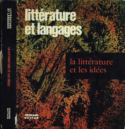 La Littérature et les idées - copertina