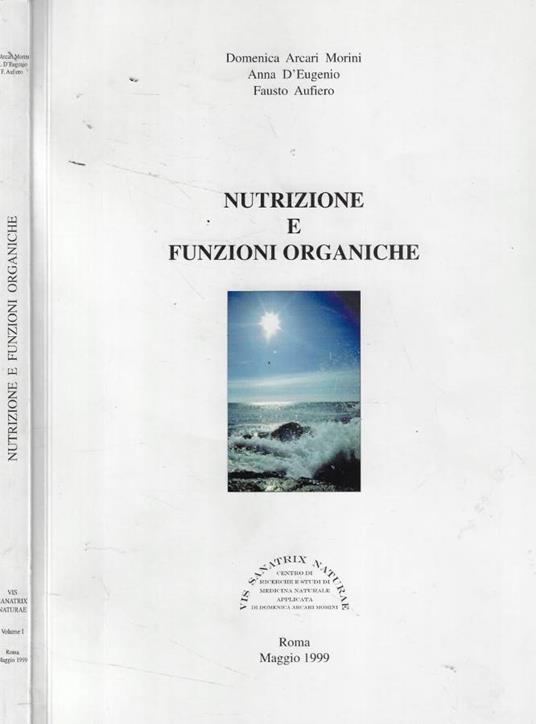 Nutrizione e funzioni organiche - copertina