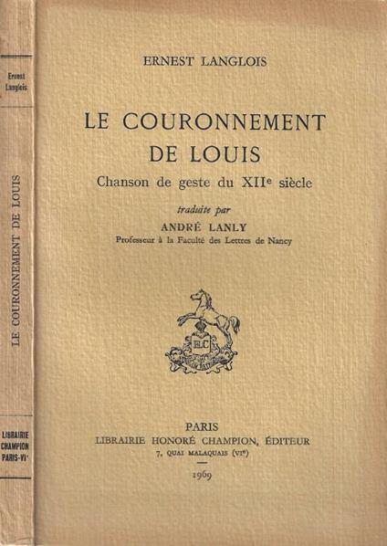 Le couronnement de Louis - copertina