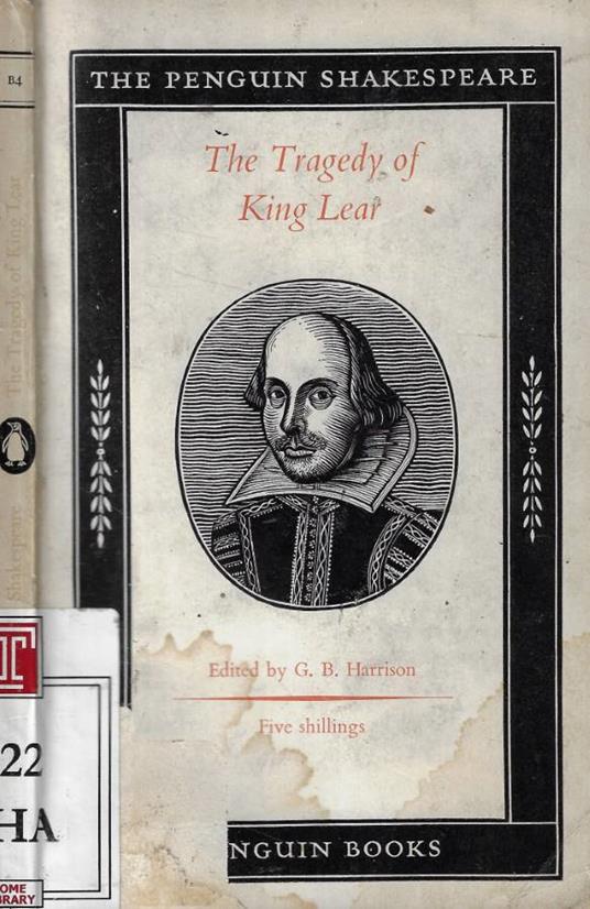 The tragedy of King Lear - copertina