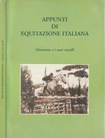 Appunti di equitazione italiana