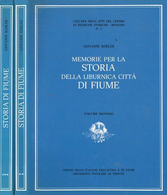 Memorie per la storia della liburnica città di Fiume vol.II, III - copertina