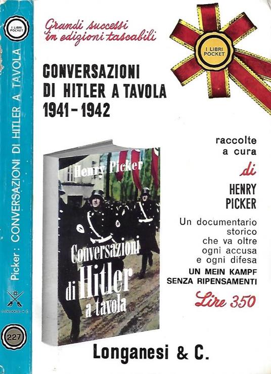 Conversazioni di Hitler a tavola (1941-1942) - copertina