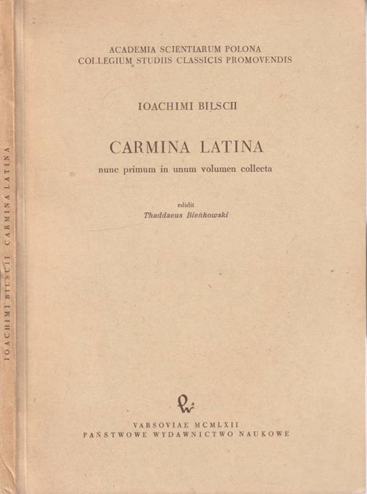 Carmina latina - copertina