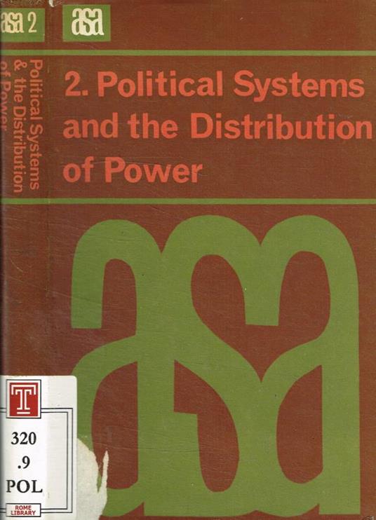 Political systems and the distribution of power - copertina