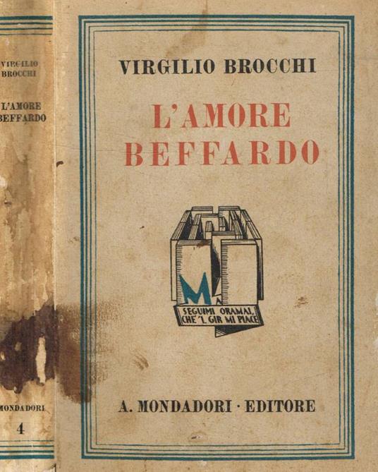 L' amore beffardo - Virgilio Brocchi - copertina