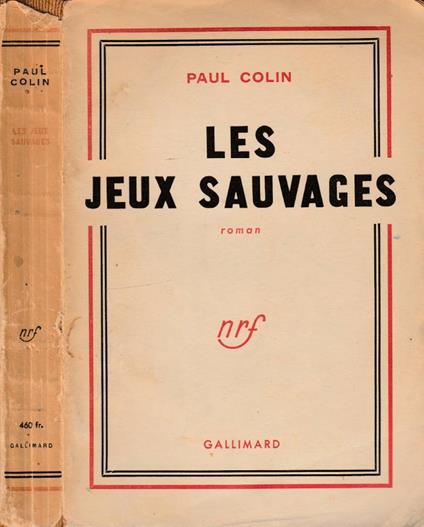 Les jeux sauvages - Paul Colin - copertina