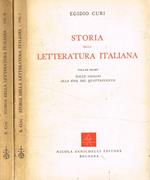 Storia della letteratura italiana vol.I, III