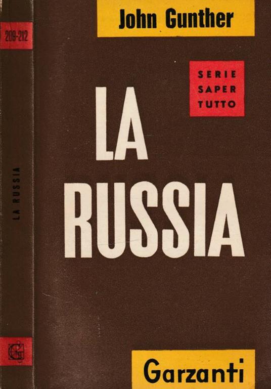 La Russia - John Gunther - copertina