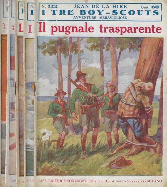 I tre boy-scouts n. 122-123-124-125-128 Anno 1931 - Jean de La Hire - copertina