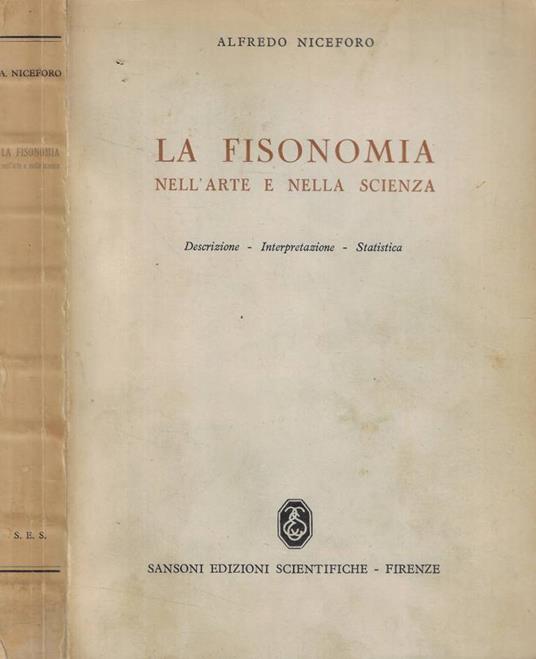 La fisonomia - Alfredo Niceforo - copertina