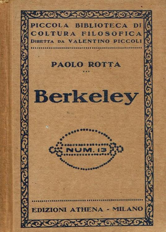 Berkeley - Paolo Rotta - copertina