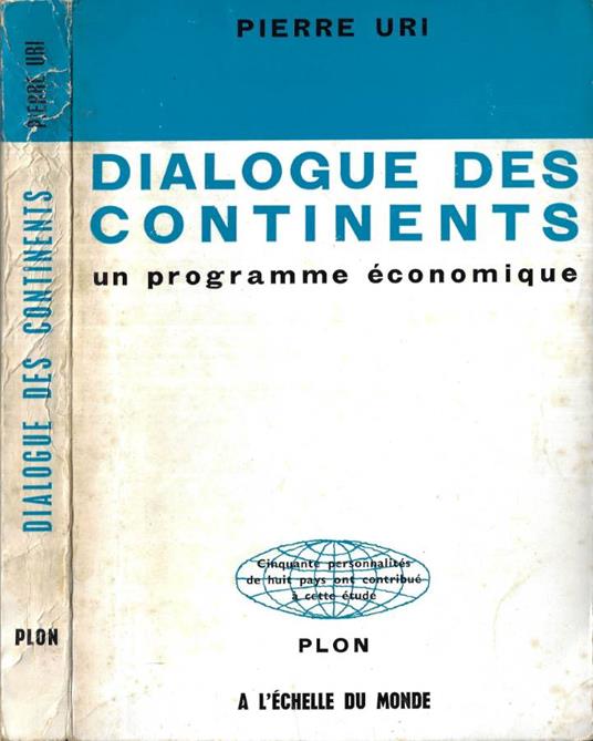 Dialogue des continents - Pierre Uri - copertina