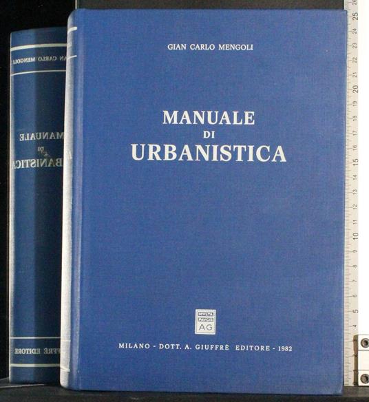 Manuale di urbanistica - G. Carlo Mengoli - copertina