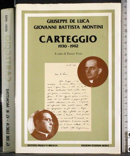 Carteggio 1930-1962 - copertina